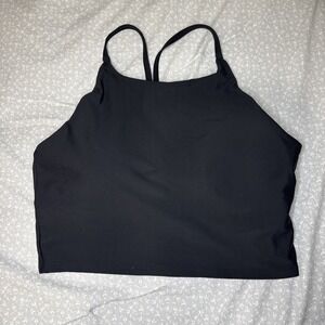 Old Navy Active Sports Bra Black Built-In Bra Size XL | Powersoft Light Support